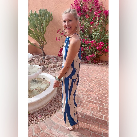 NIP BLUE TOP & PANT SET-M - Picture 6 of 17